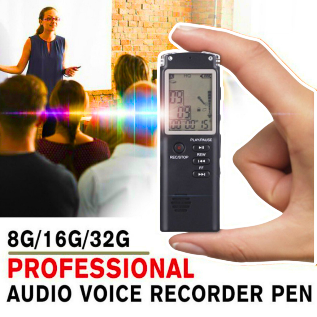 GO Perekam Suara Mini Tersembunyi Jarak Jauh Jernih Tanpa Kabel Digital Voice Recorder 8GB T60