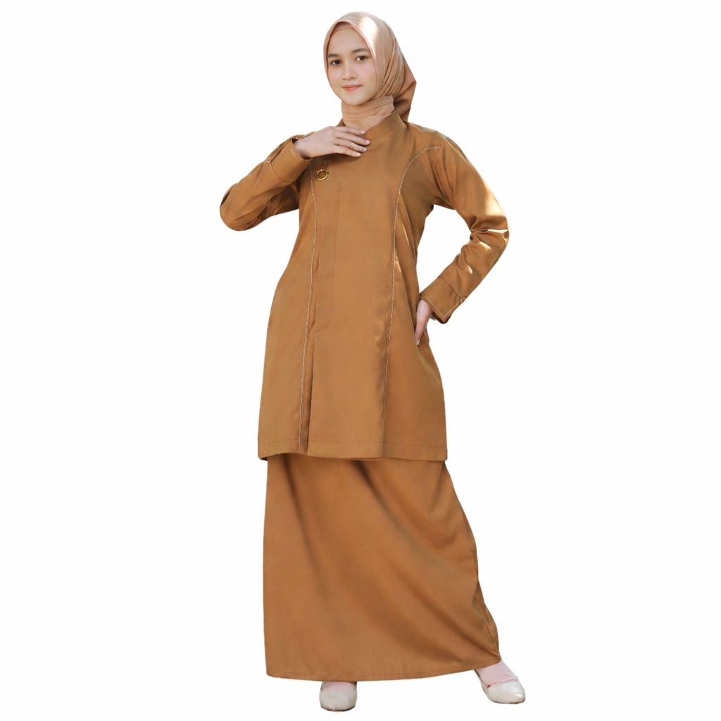 Setelan Baju Tunik Wanita Bahan Katun Toyobo Lembut Adem