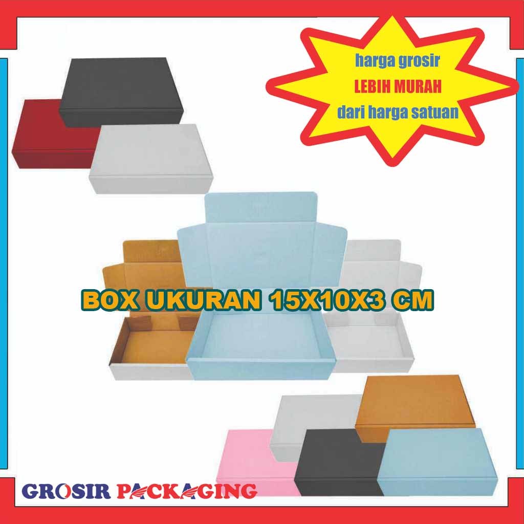 Box 15x10x3 cm / Box Lipat Depan / Box Die Cut