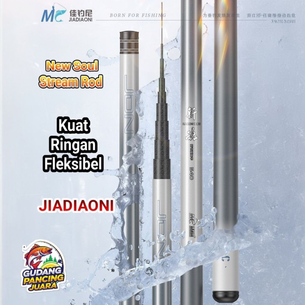Jiadiaoni Xiliu Joran Tegek Karbon Super Ringan & Kaku - Ruas Pendek High Quality