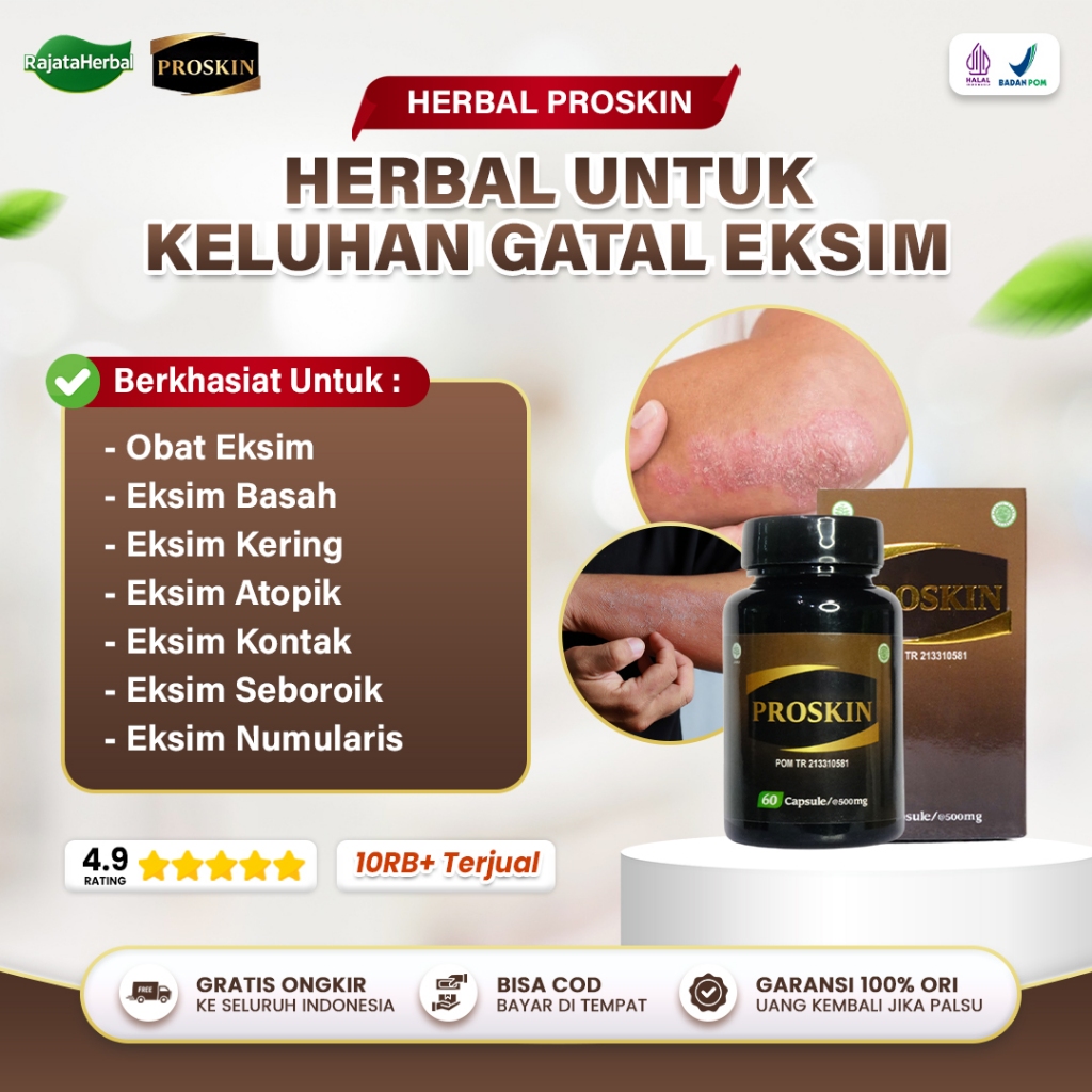 Obat Eksim Basah Eksim Kering Eksim Atopik Seboroik Numularis Dishidrotik Sehat Kulit Proskin Kapsul