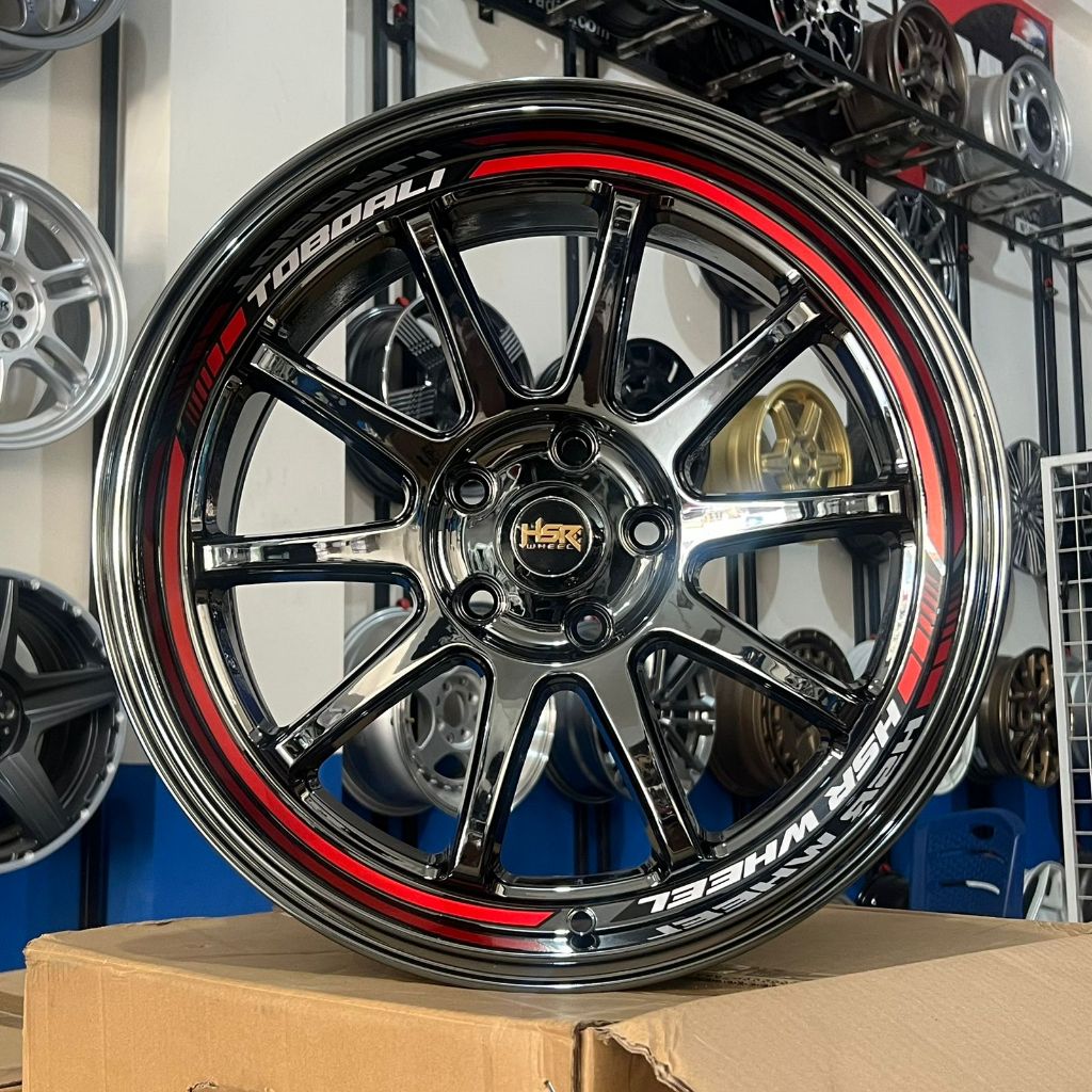 Velg HSR TOBOALI R18 Black Chrome Untuk Mobil Innova Zenix Reborn Venturer Ring 18