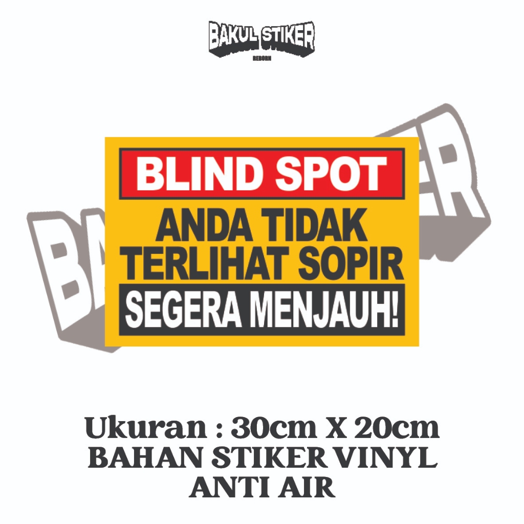 STIKER VINYL BLIND SPOT