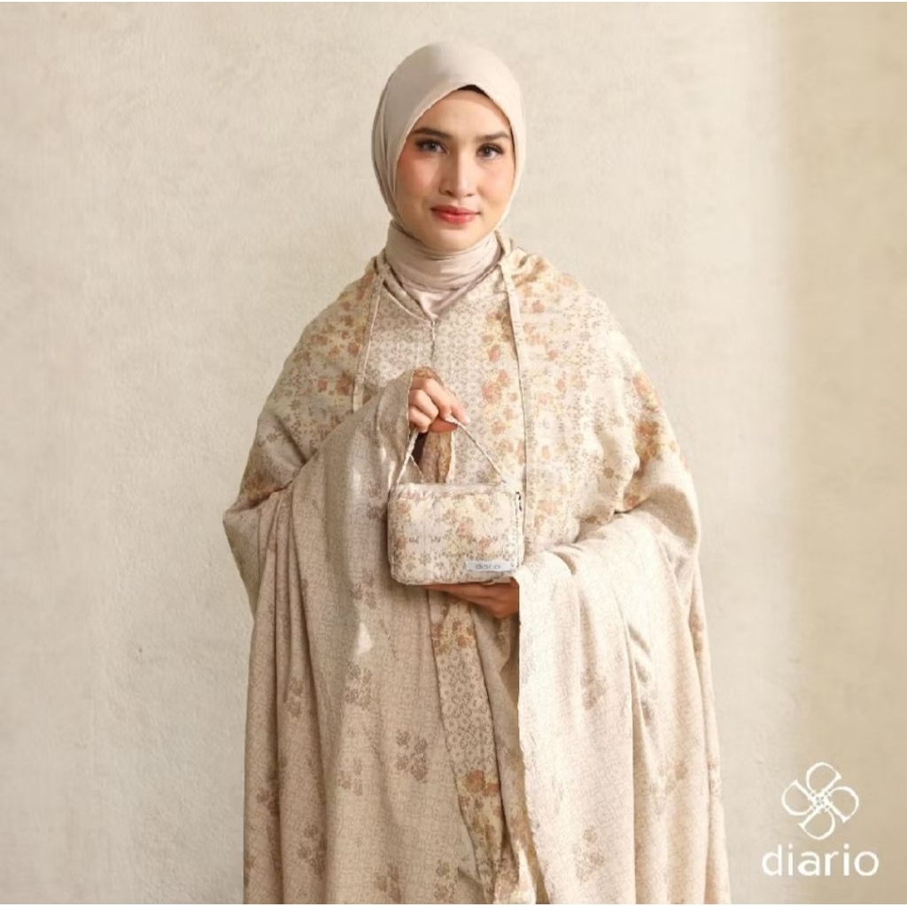 Diario x Dwihanda Mukena Serenity Prayer set 2 in 1 free sajadah travel