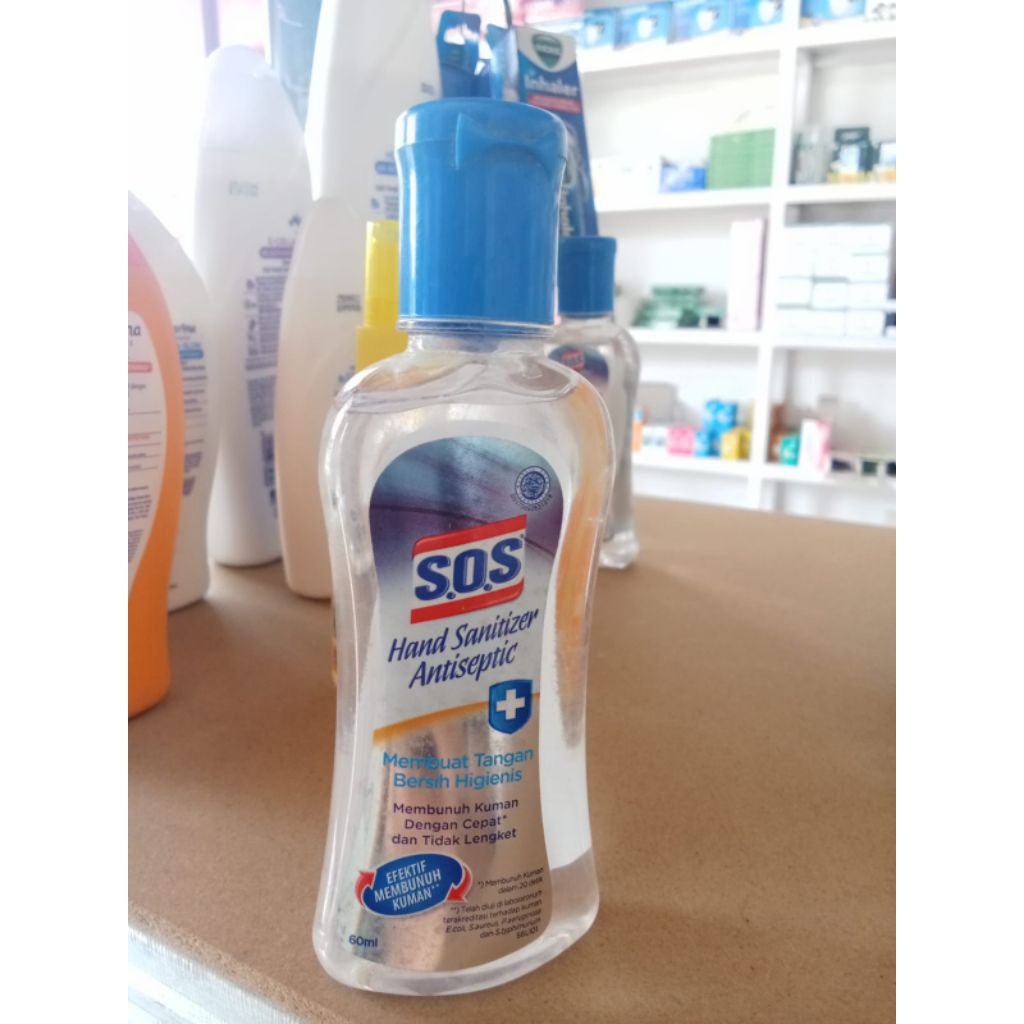 SOS Hand sanitizer Antiseptic 60ml