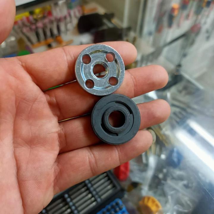 ROUND NUT INNER OUTER CLAMPING FLANGE JEPITAN MATA GERINDA 4" SET RYU