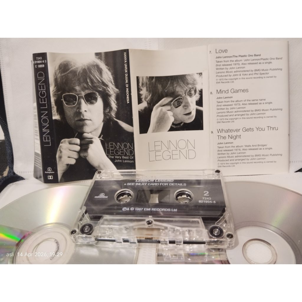 kaset pita JOHN LENNON / LENNON LEGEND (cakep)