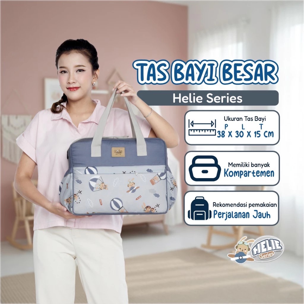 Makassar  Baby Joy Baby Tas Bayi Besar Helie Series Tas Perlengkapan Bayi