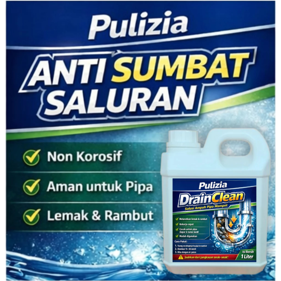 Cairan Anti Sumbat Ampuh Mengatasi Sumbat Saluran Air Pipa 1 Liter