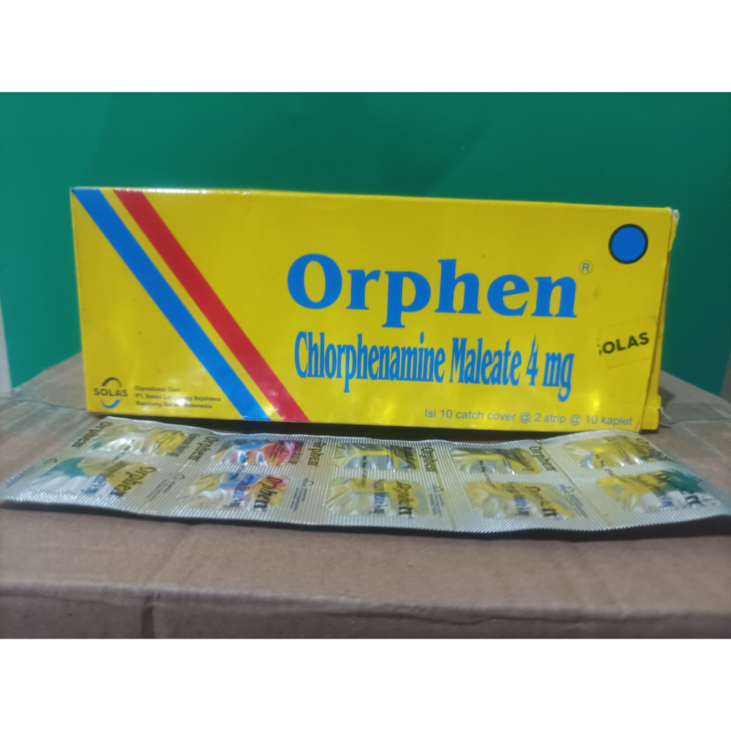 Obat Alergi Orphen 4mg - Meringankan Gatal dan Rhinitis, Antihistamin Efektif