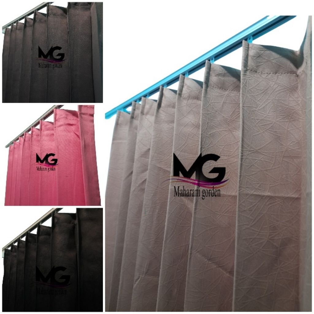 Gorden blackout model plisket kawat cantolan