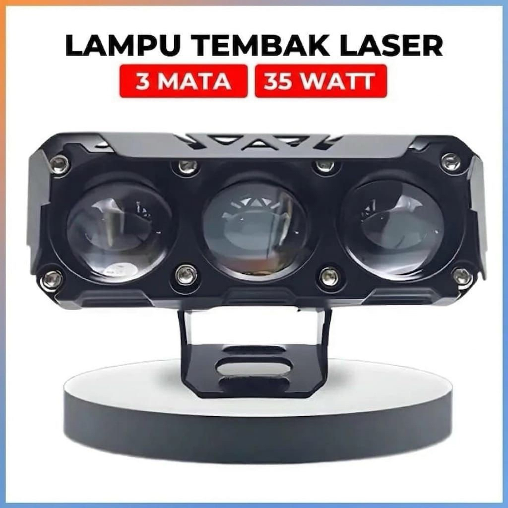 Lampu Sorot LED 35W Motor Mobil Super Terang Fokus Jarak Jauh Tahan Air Spotlight Aksesoris Motor
