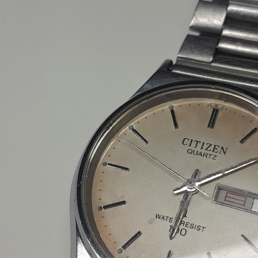 jam tangan Vintage citizen CQ quartz mens watch 4 212924 Y JAPAN