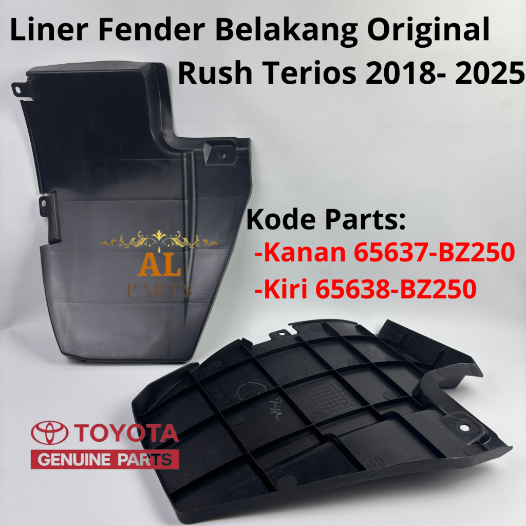Liner Fender Spakbor belakang Original Toyota All new Rush Dan Terios 2018 2019 2020 2021 2022 2023 