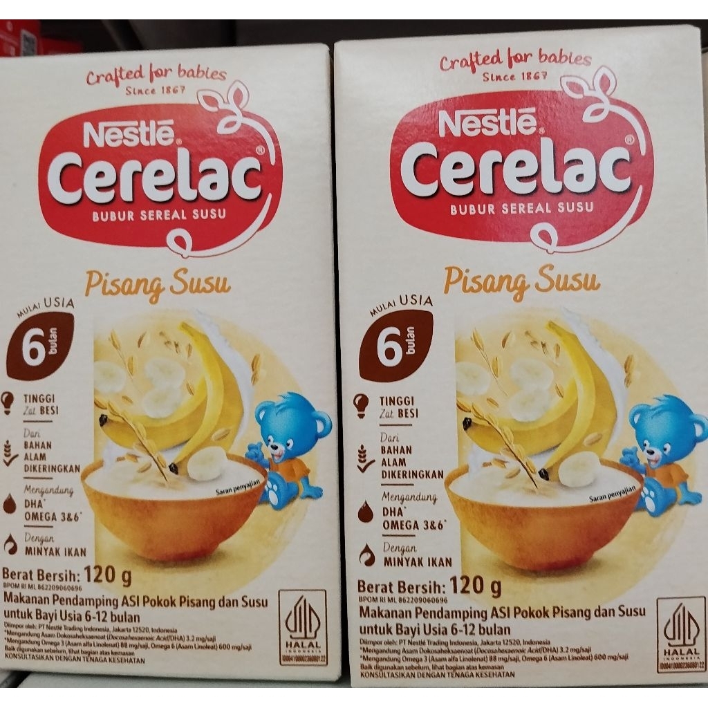 Nestle Cerelac bubur bayi 6+ all varian 120gr Box