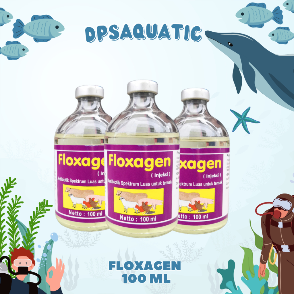 FLOXAGEN 100 ML - AB Untuk Pernafasan, Pencernaan dan Saluran Kemih Pada Ternak.