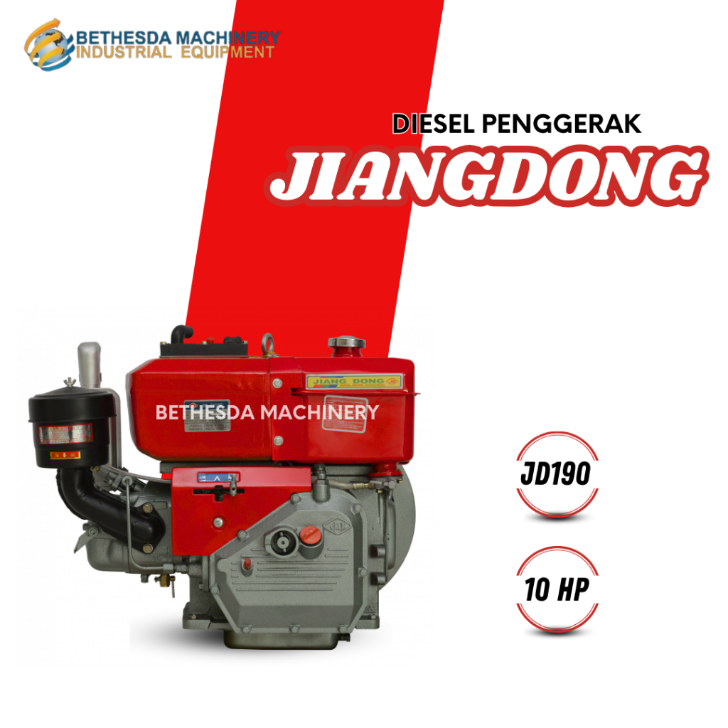 Diesel 10 PK Jiangdong Penggerak Mesin 10 Hp Engine Diesel JD 190/R100H