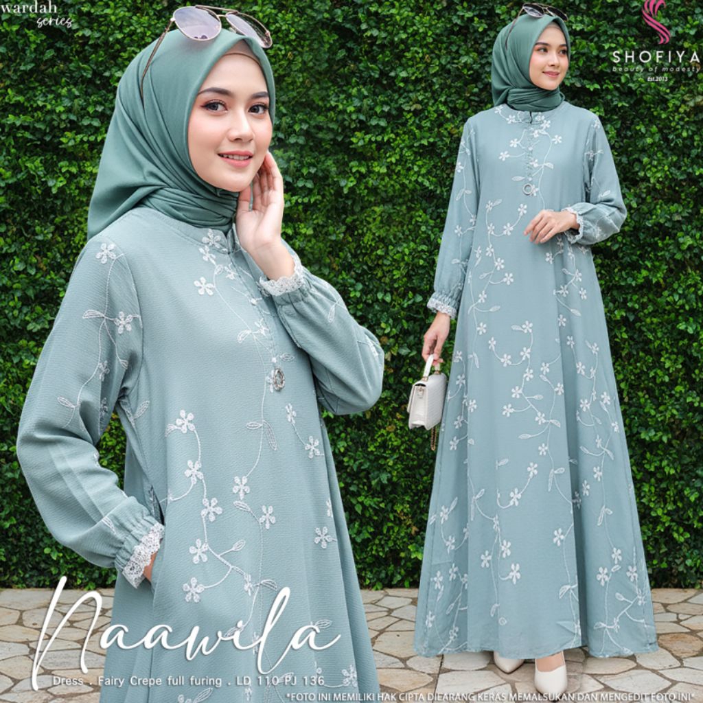 [NEW] GAMIS DRESS WANITA NAAWILA - NAJMA BY SHOFIYA //  FASHION MUSLIM KEKINIAN ORIGINAL // GISEL #2