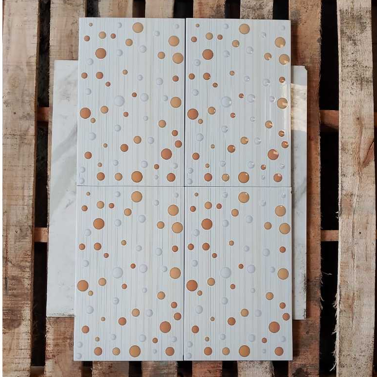 keramik dinding kamar mandi kilap 25x40 harmony estillo beige keramik dinding kilap emboss 25x40 ker
