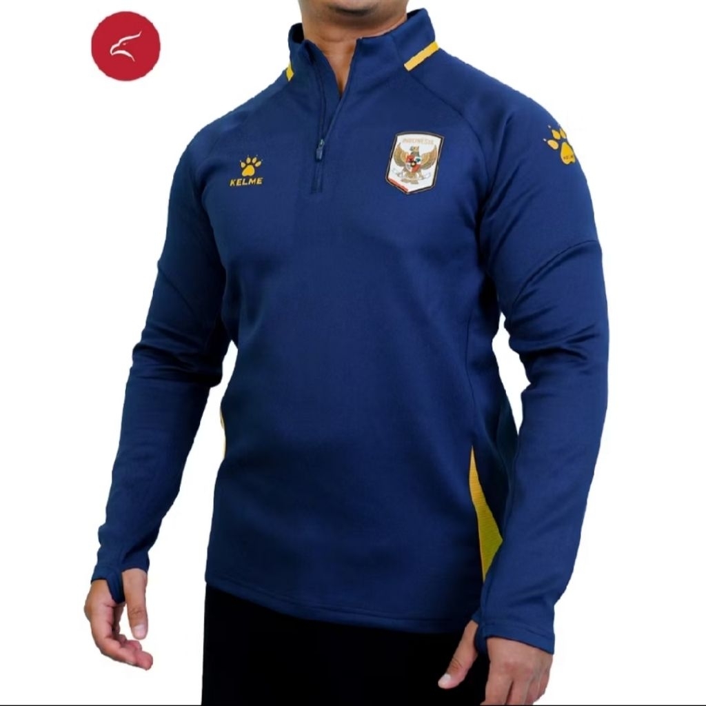 Jacket Timnas Indonesia Jacket Training Halfzip Timnas Indonesia 2026 Official Navy