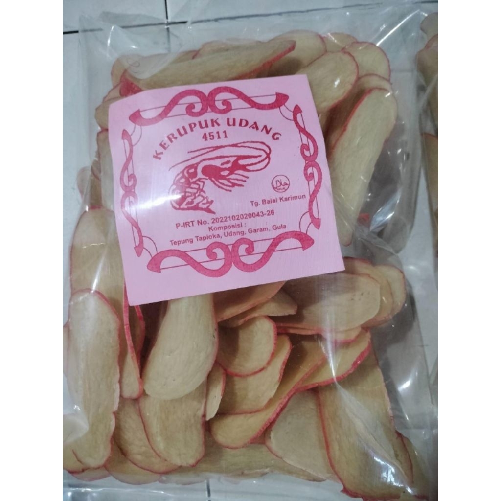 Kerupuk Udang dan Kerupuk Ikan Ukuran 400 GR dan 500 GR Khas Karimun Riau