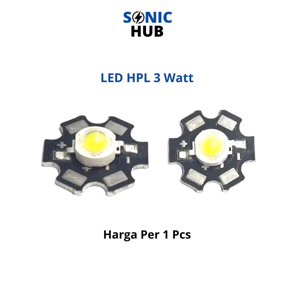LED HPL 3 Watt Nyala Putih