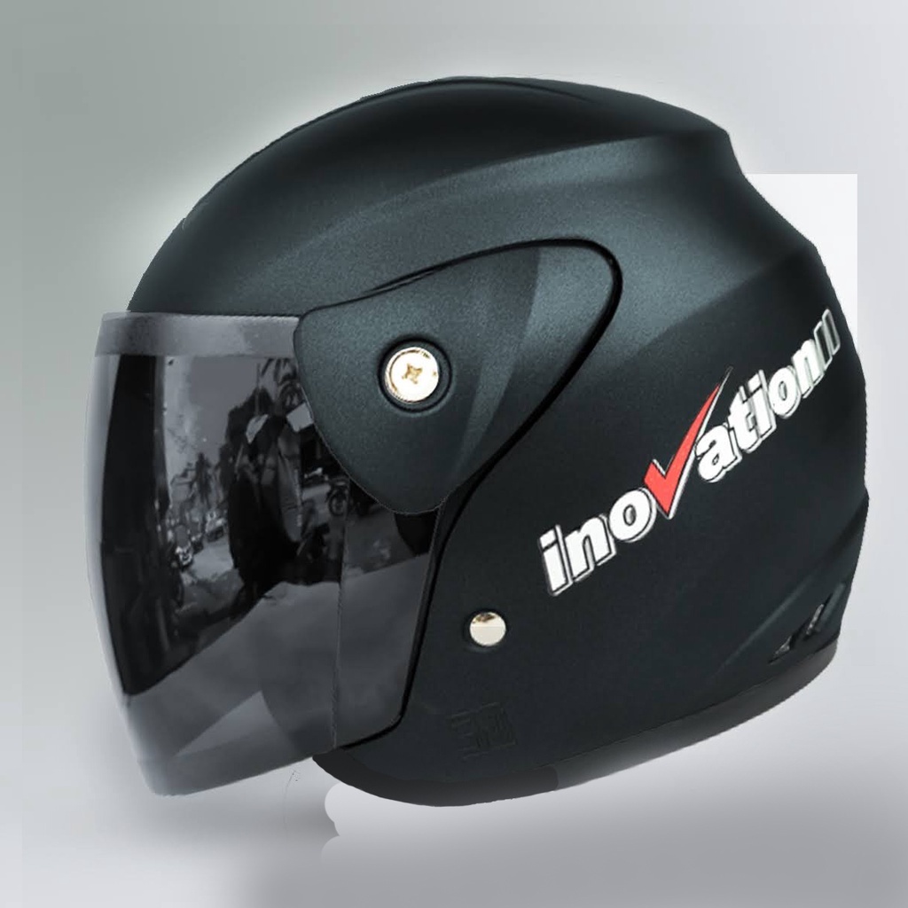 Hot Deals Helm Evo Polos Mode Gm Kaca Hitam (Sni) Helm Dewasa Pria Dan Wanita Bisa Cod