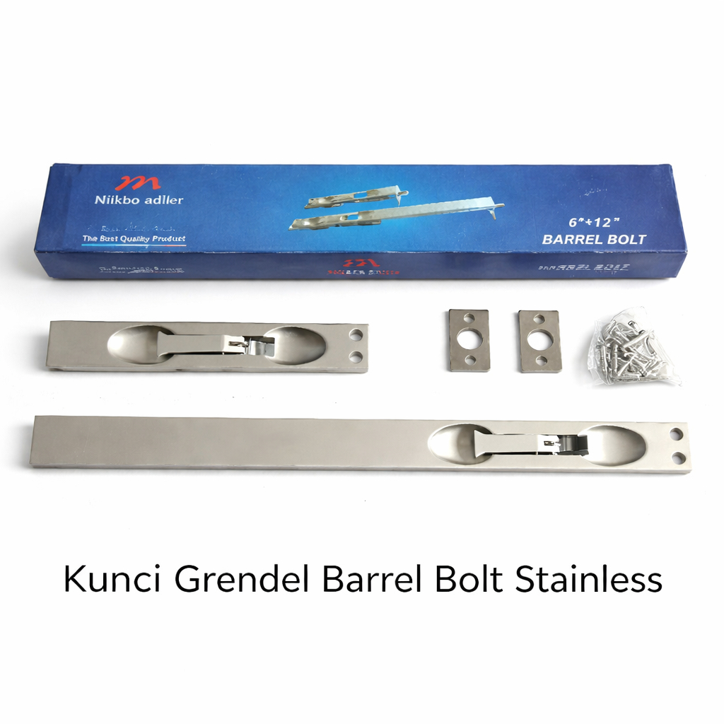 MULLER Gerendel Grendel Tanam Pintu Kupu Tarung 6" + 12" Inch Original