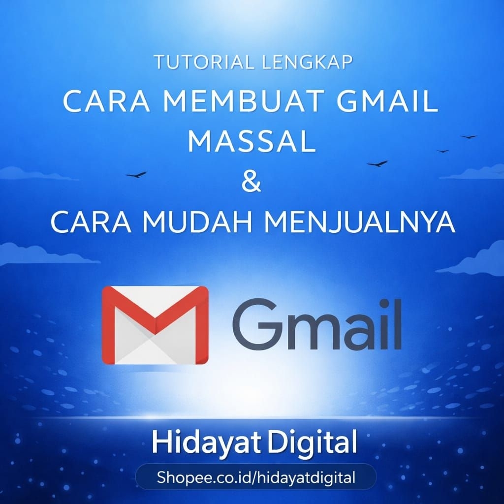 TUTORIAL LENGKAP CARA MEMBUAT GMAIL PVA VERIFIED MASSAL DAN CARA MENJUAL DIGITAL MARKETING PELUANG U