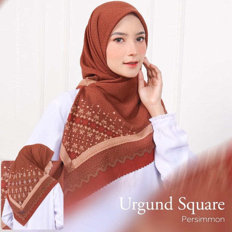 SEGI EMPAT MOTIF TERBARU ETHICA HIJAB, URGUND SQUARE (ETHICA HIJAB)
