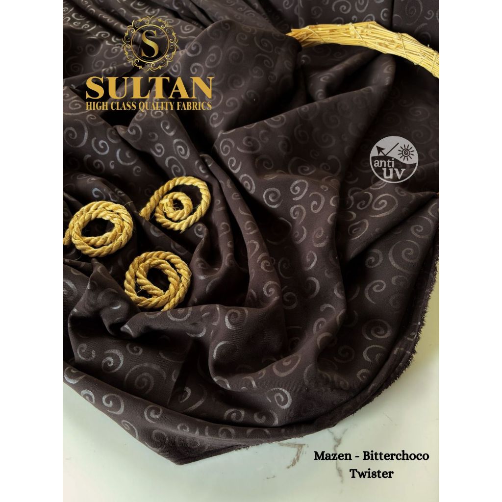 Kain Abaya Sultan Mazen Emboss Twister
