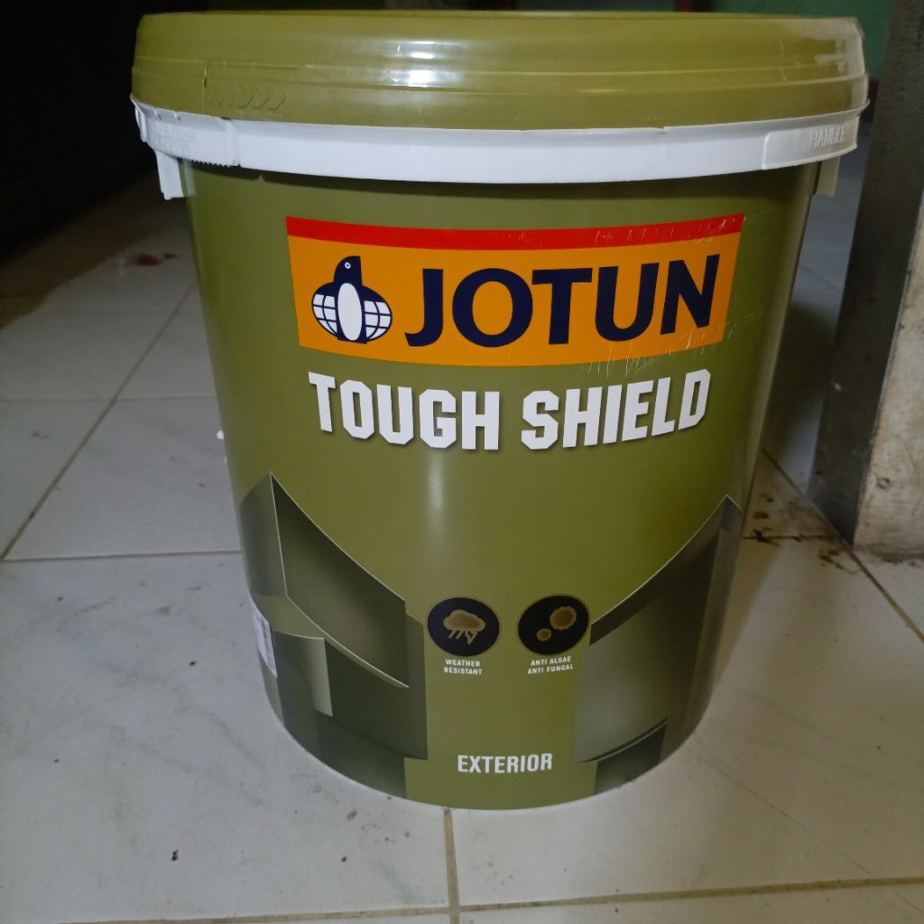 CAT TEMBOK EXSTERIOR/JOTUN TOUGH SHIELD KEMASAN 18L / JOTUN TOUGH SHIELD