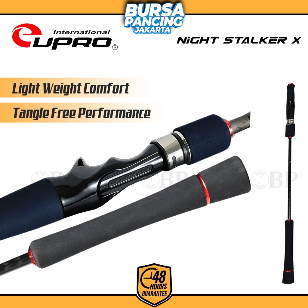 EUPRO Joran Pancing Jigging NIGHT STALKER X SCR Solid Carbon XSB Blank Fuji Componen Joran Pancing J