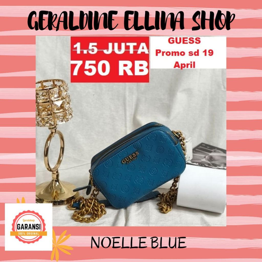Tas Wanita sling bag Guess ori 100% seri NOELLE CAMERA SALE murah