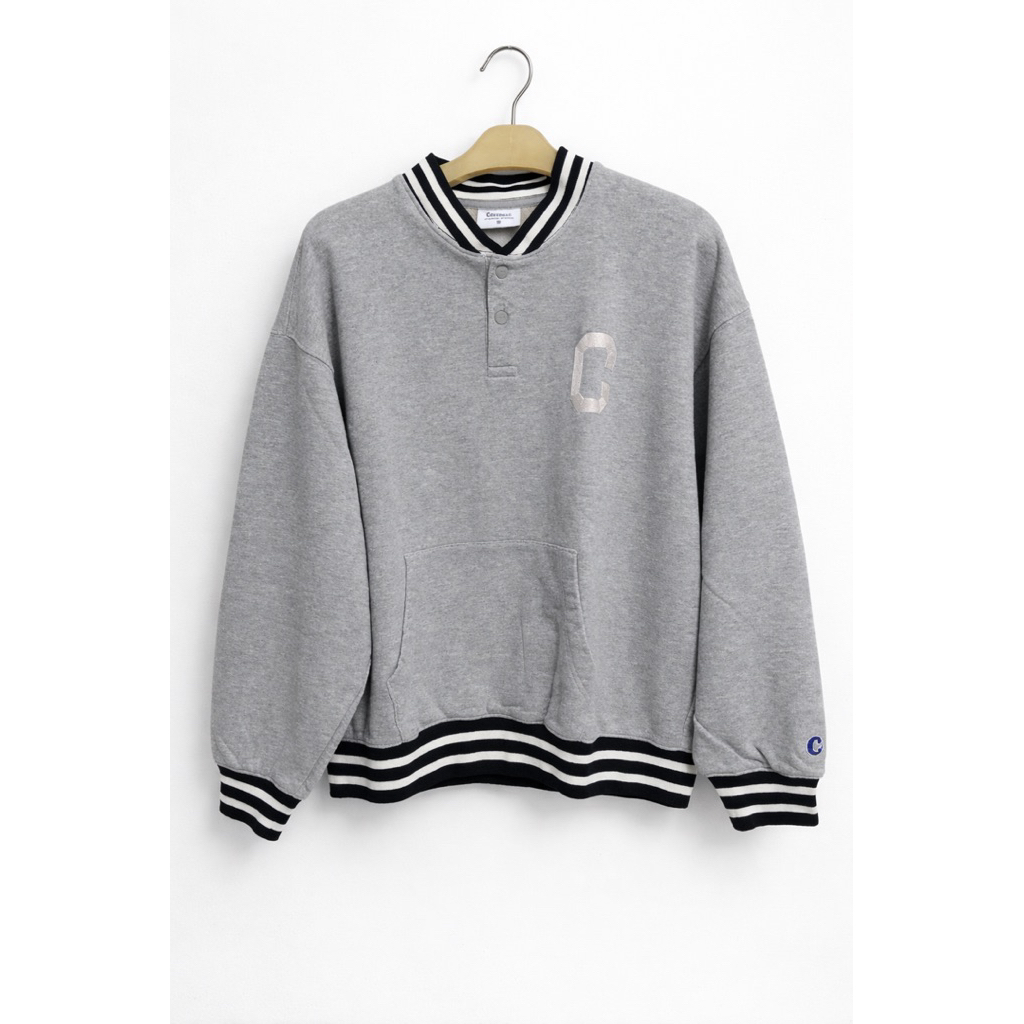 Covernat Varsity Sweatshirt Button Abu Abu – Size M (Like New)