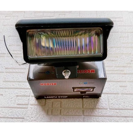 LAMPU HALOGEN SOROT TEMBAK KABUT KOTAK TOPI UNIVERSAL FOGLAMP MOTOR MOBIL