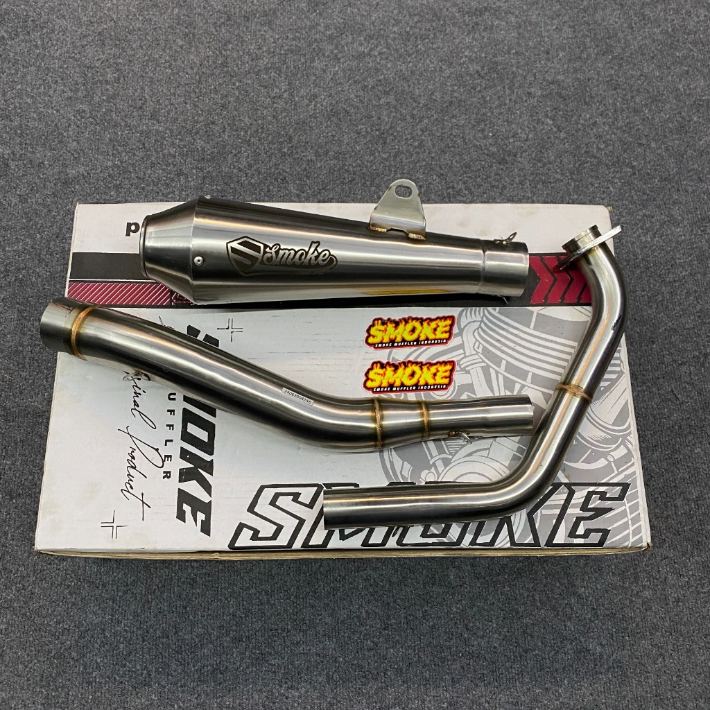 Knalpot Yamaha Xsr 155 Full System SMOKE MUFFLER