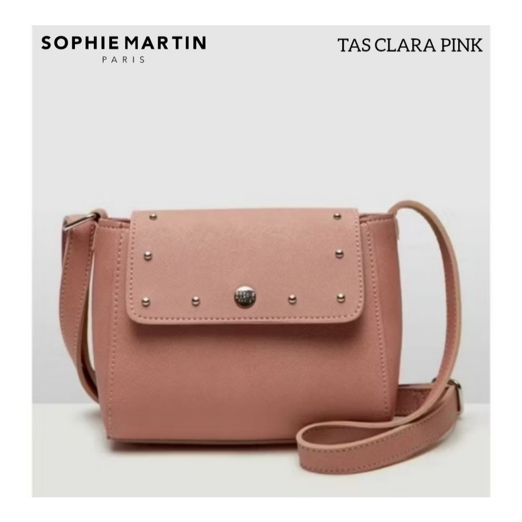TAS CLARA PINK SOPHIE MARTIN PARIS PROMO TAS PINK SELEMPANG WANITA