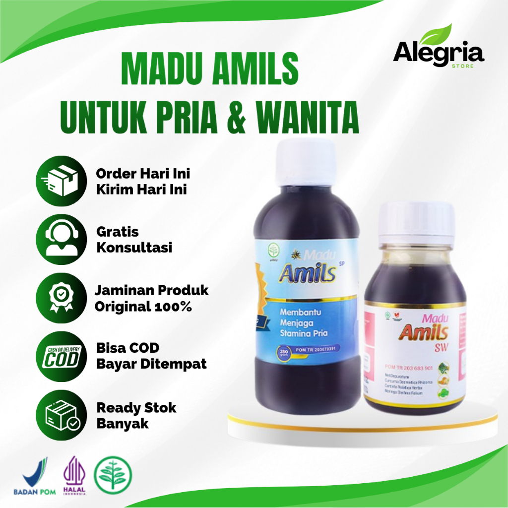 Madu Amils Suplemen Herbal Promil Program Hamil Meningkatkan Kesuburan Suami Istri