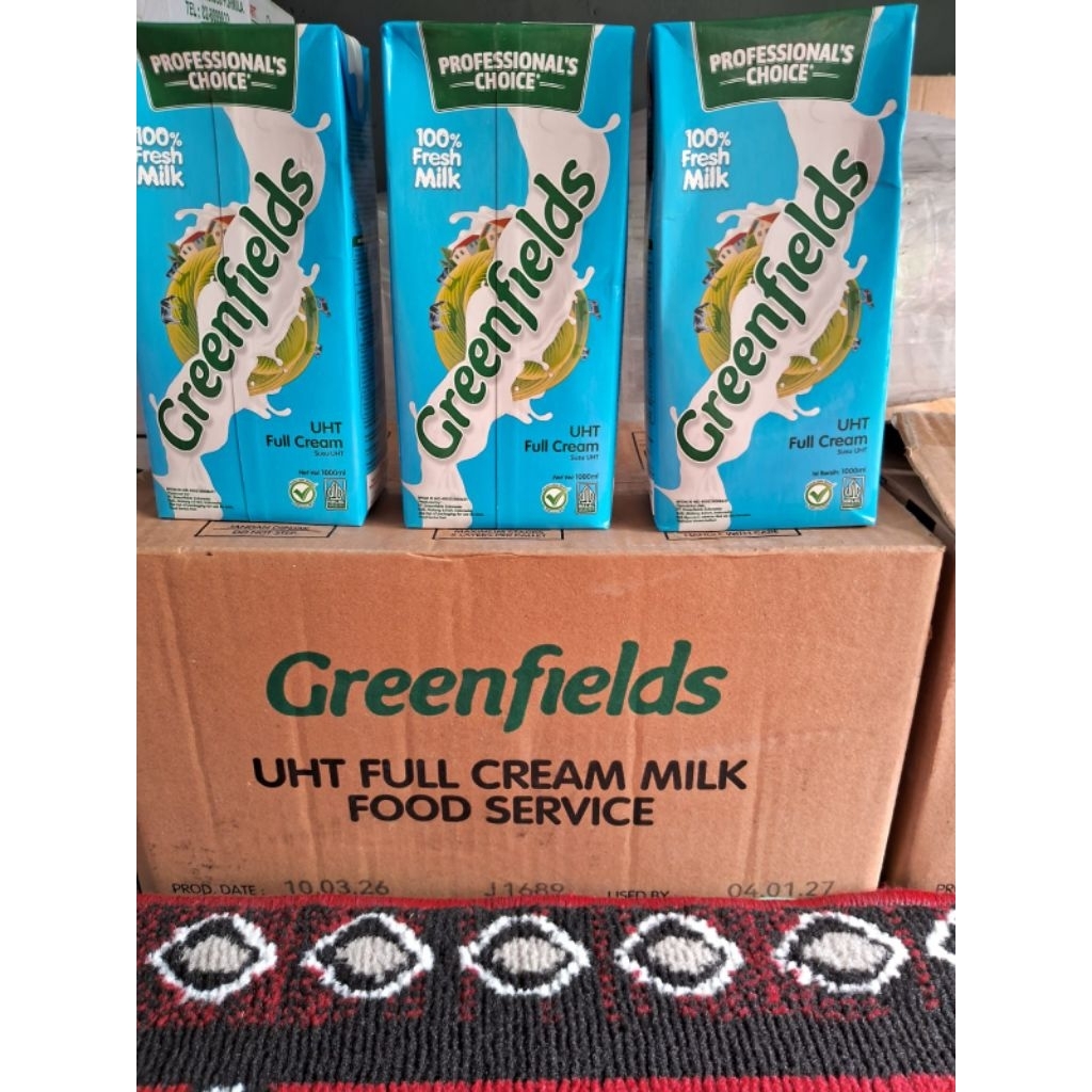 Greenfields UHT Full Cream Milk 1L Susu Segar 100% Fresh Milk