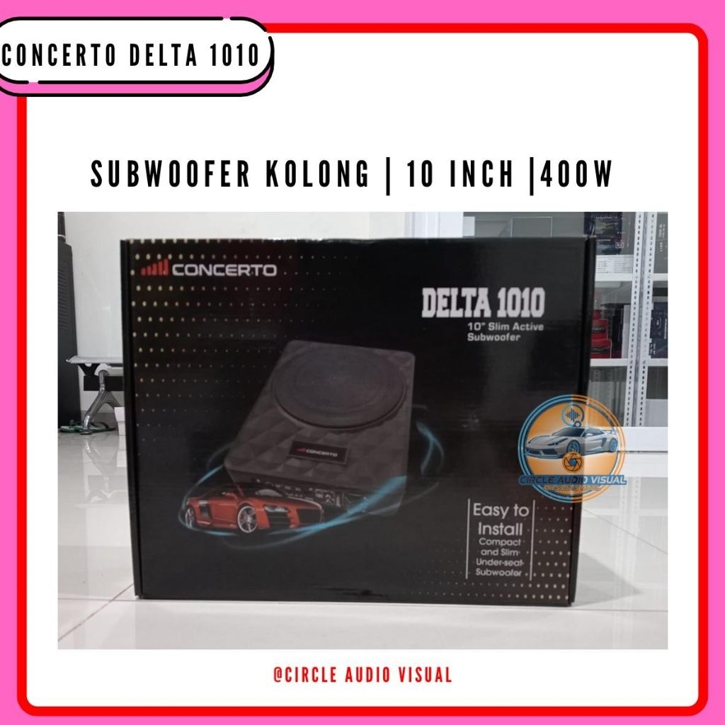 Subwoofer Kolong Aktif Concerto Delta 1010 - 10 inch Aktif Subwoofer Kolong