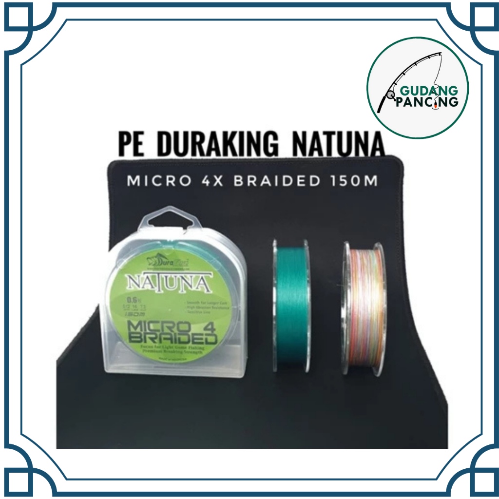 Senar Pancing PE Duraking Natuna Micro 4 Braided PE 150M