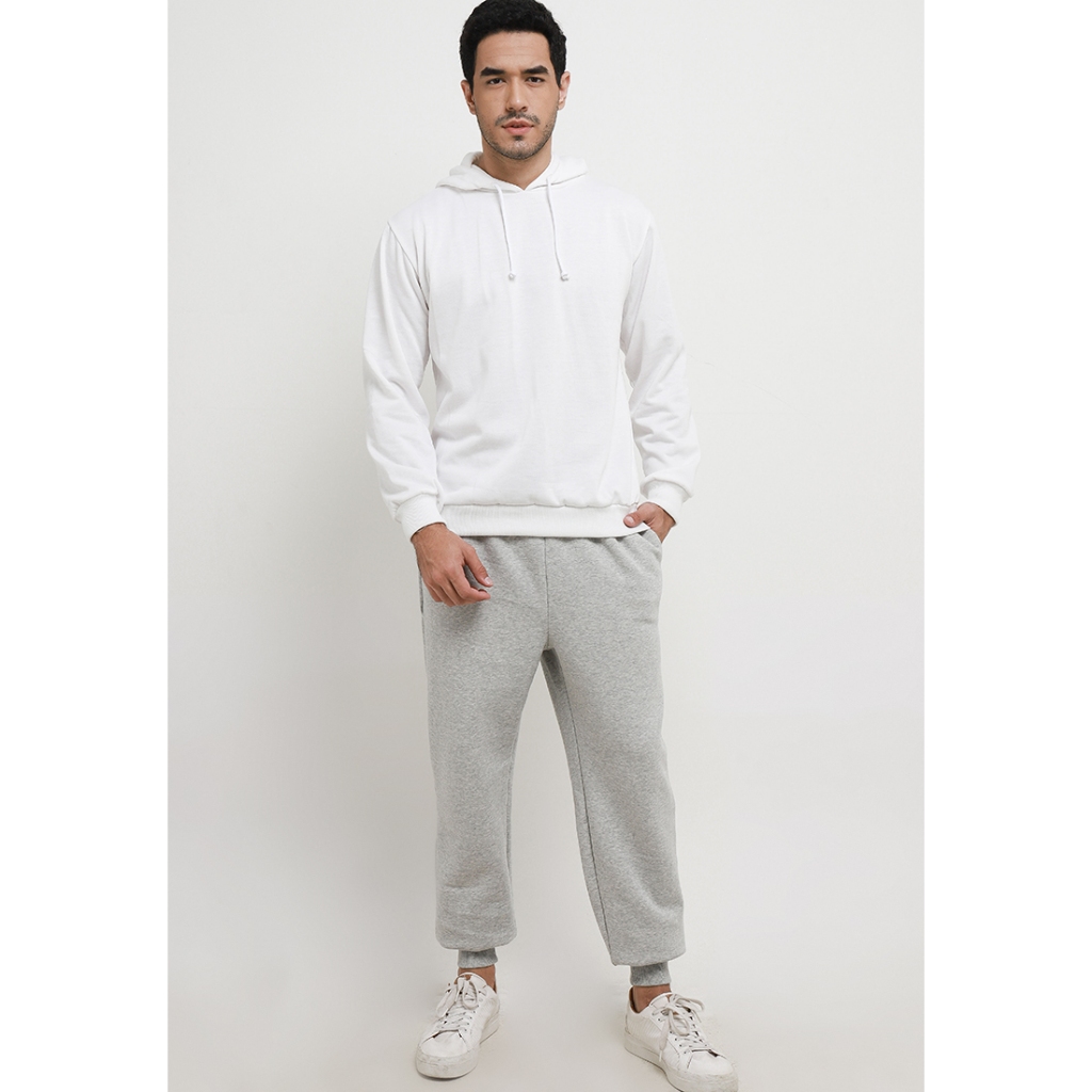 Jacket Hodie Hoddie Long Sleeve Mens Basic Sport High 318 Off White (72110 8403) Gift Kado Jaket Len