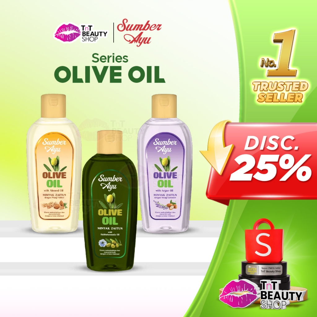 Sumber Ayu Olive Oil Habbatussauda Oil Argan Oil Almond Oil Minyak Zaitun 150ml | TnT Beauty Shop