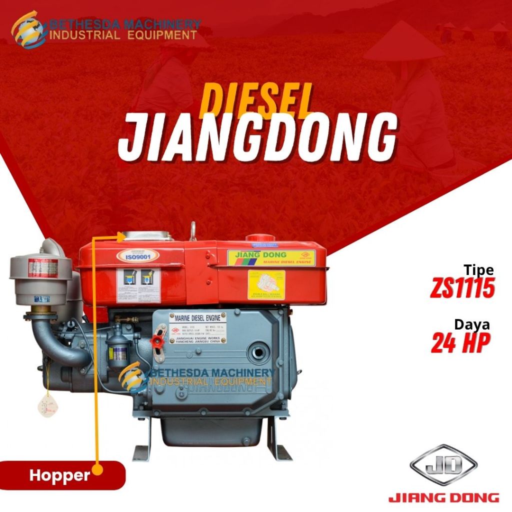 Diesel Jiangdong 24 HP Hopper engkol ZS 1115 - Jiangdong 24PK