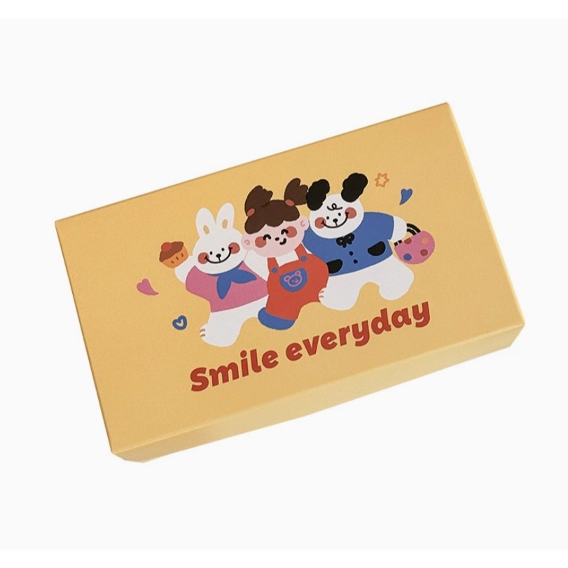 snack box smile everyday kotak box packaging cookies