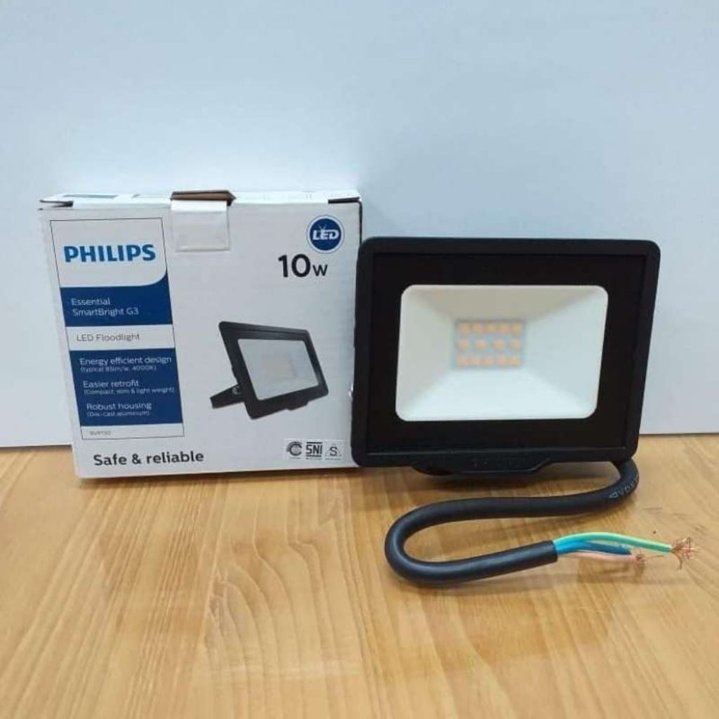 LAMPU SOROT PHILIPS 10W OUTDOOR INDORR SOROT 10WATT PHILIPS 6500K PUTIH