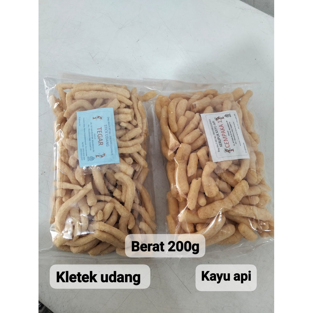 krupuk Kayu api khas Jambi Tanjab KLETEK -+180-200 gram dan kayu api -+200 gram