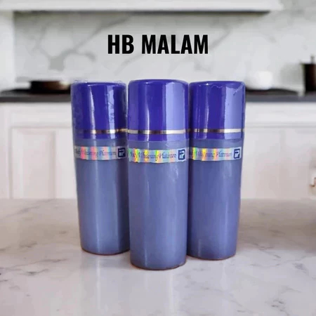 HB Malam Whitening Platinum / Body Lotion Pemutih Badan Dosis Tinggi Original / HB Anggur Platinum