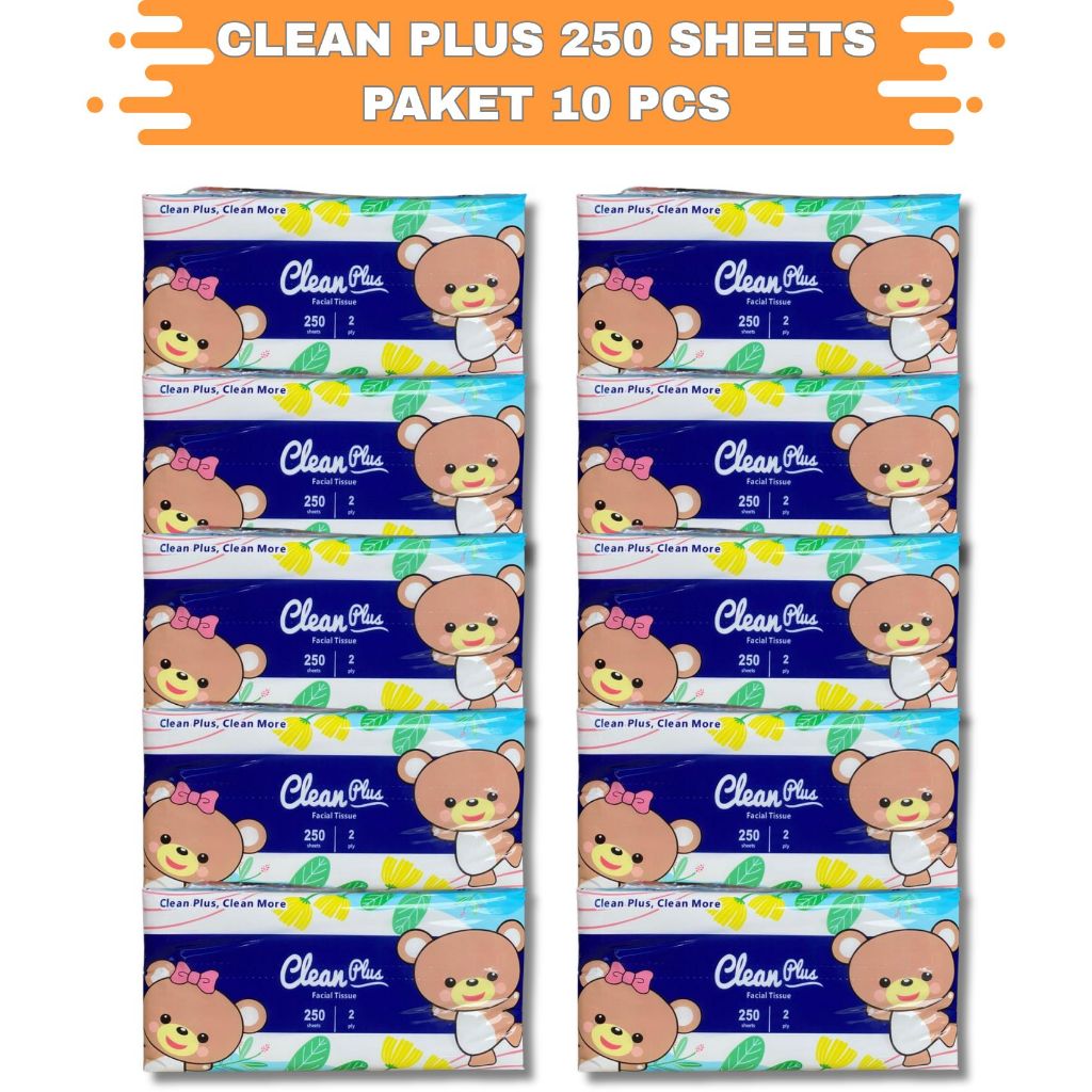 TISU CLEANPLUS 250 SHEET PAKET 10 PCS